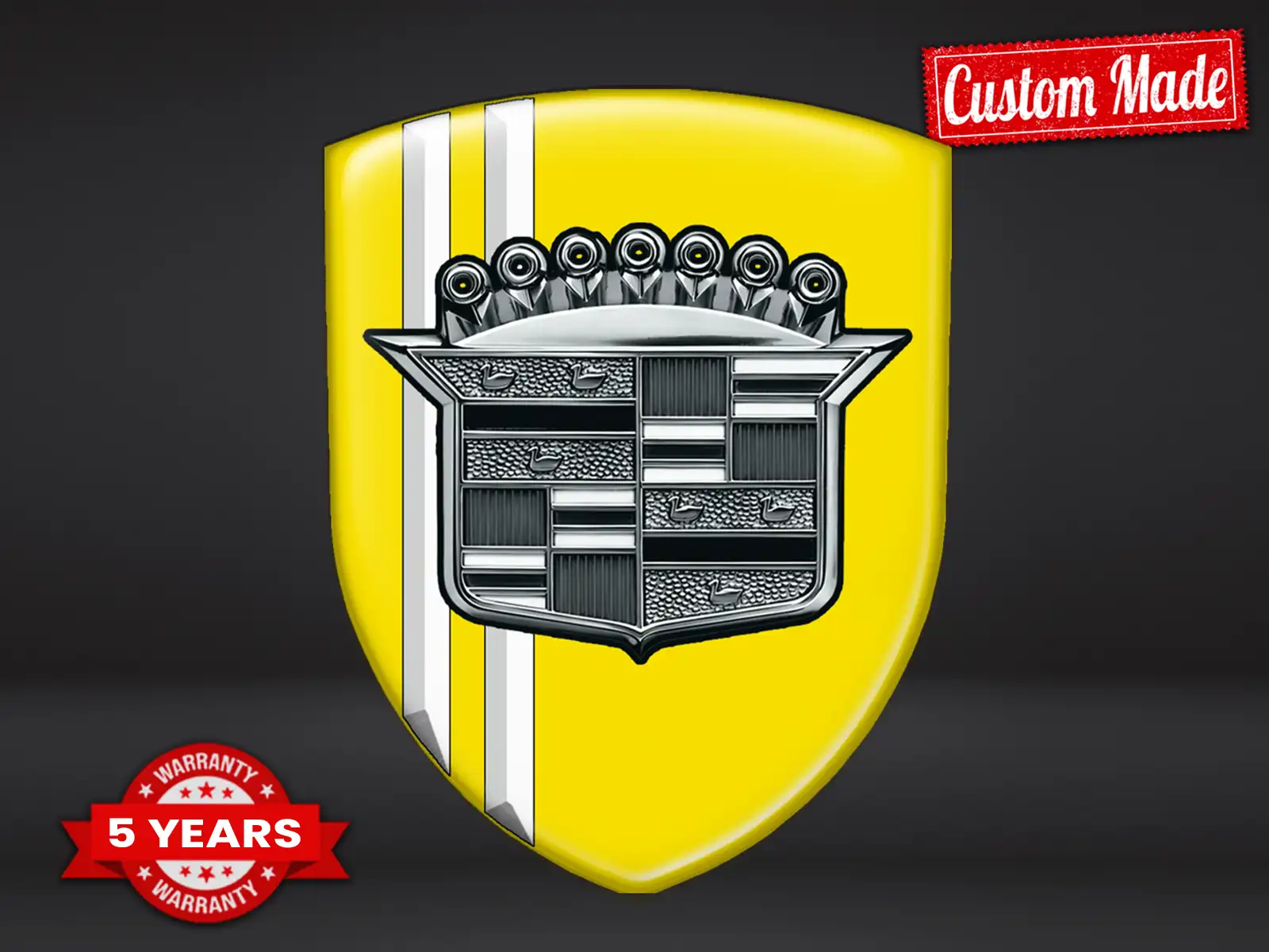 Cadillac Pegatina En Relieve Alta Calidad Profesional Personalizable ST